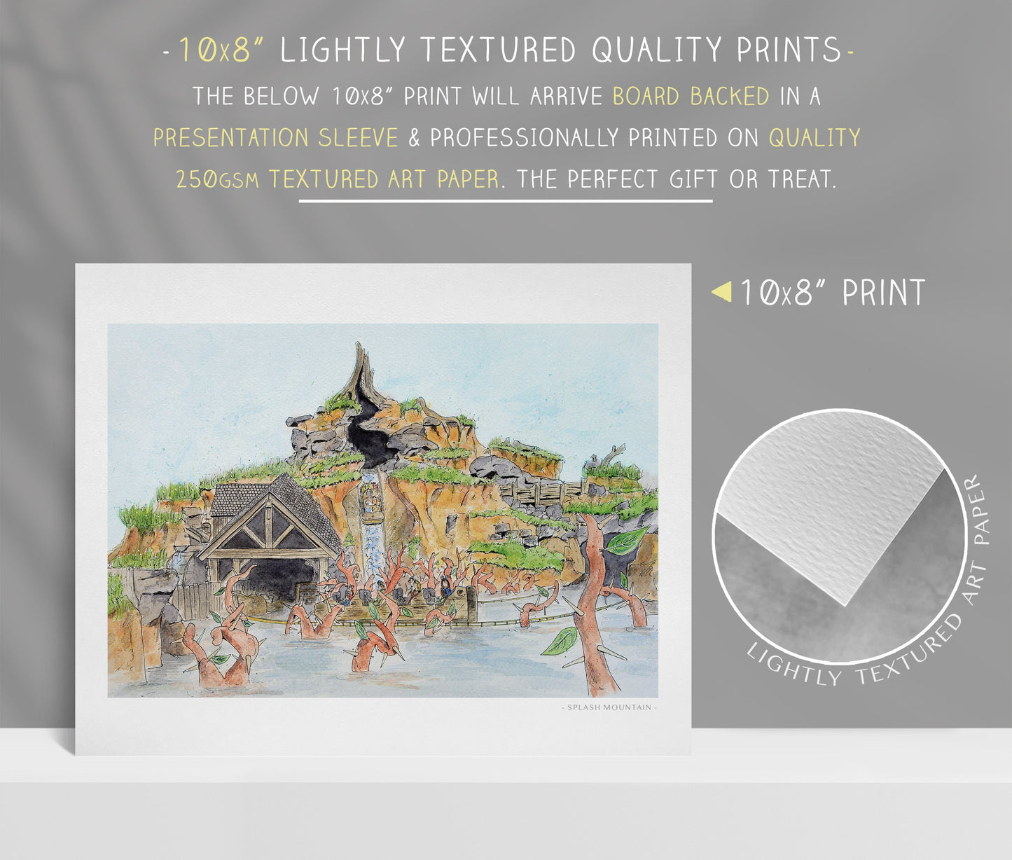 Splash Mountain, Florida, Art Print