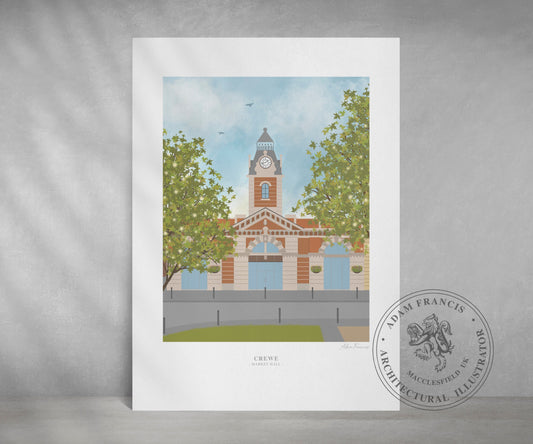 Crewe, 'Market Hall', Art Prints