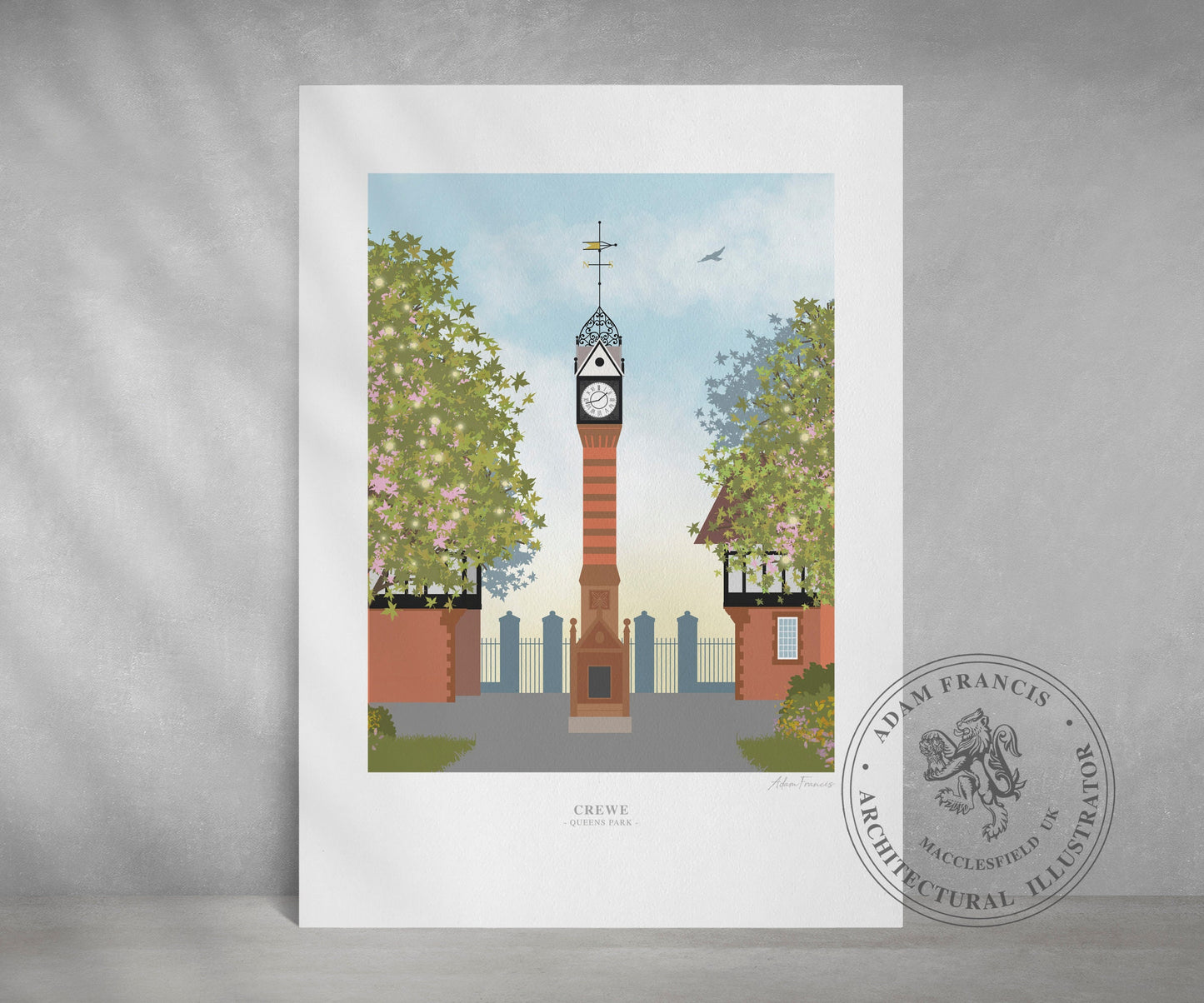 Crewe, 'Queens Park', Art Prints