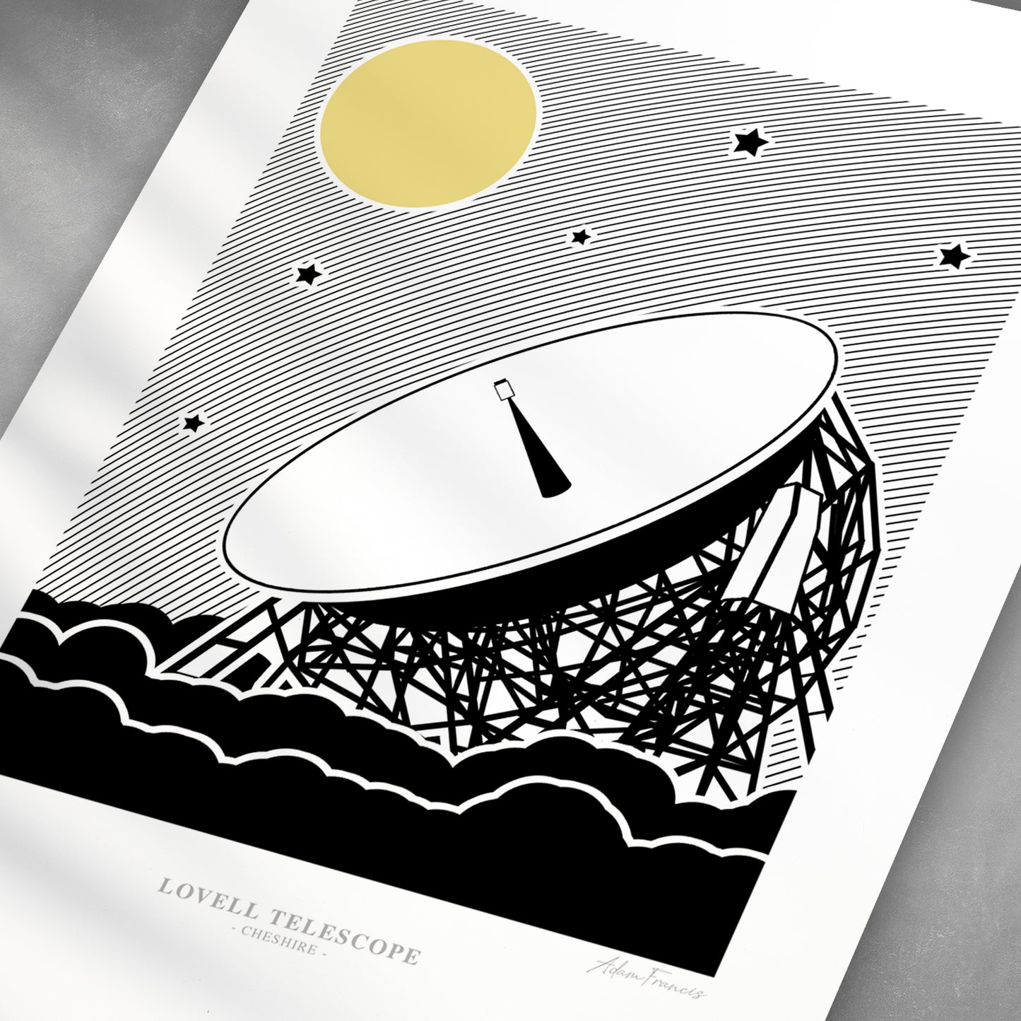 Lovell Telescope Art Print